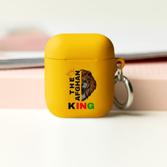 “Afghan King” Rubber Case for AirPods® - د اپل ایرپاډ “افغان کینګ” برنډ رابري پوښ